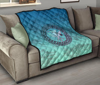 Hawaiian Map Kanaka Vintage Tropical Premium Quilt - Polynesian Pride