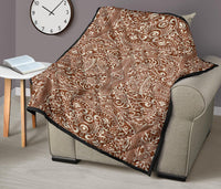 Polynesian Tribal Premium Quilt Brown - Polynesian Pride