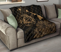 Hawaii Sea Turtle Is Swimming Toward Premium Quilt Gold - Polynesian Pride