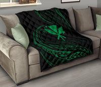 Kanaka Premium Quilt - Green - Frida Style - Polynesian Pride