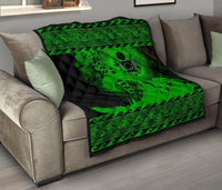 Cook Island Quilt Wave Green Design - Polynesian Pride