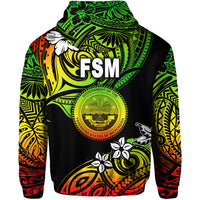 Federated States of Micronesia Zip Hoodie Unique Vibes Reggae LT8 - Polynesian Pride
