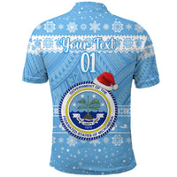 Custom Federated States of Micronesia Christmas Polo Shirt Simple Style FSM Seal LT8 - Polynesian Pride