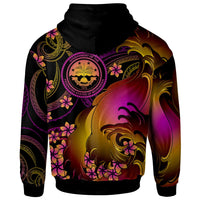 Fsm Custom Zip up Hoodie Fsm in wave - Polynesian Pride