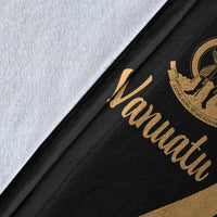 Vanuatu Premium Blanket - Gold Polynesian Tentacle Tribal Pattern - Polynesian Pride