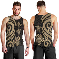 Hawaii Men's Tank Top - Gold Tentacle Turtle - Polynesian Pride