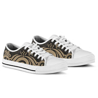 Kosrae Low Top Canvas Shoes - Gold Tentacle Turtle - Polynesian Pride