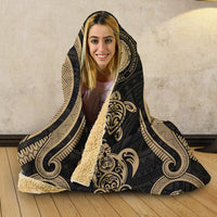 Northern Mariana Islands Hooded Blanket - Gold Tentacle Turtle - Polynesian Pride