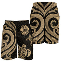 Tahiti Men's Short - Gold Tentacle Turtle - Polynesian Pride