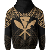 Hawaii Polynesian Hoodie Limited (Zip up) Tab Style Gold - Polynesian Pride