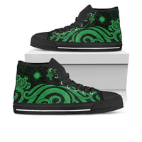 Marshall Islands High Top Shoes - Green Tentacle Turtle - Polynesian Pride