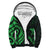 Fiji Sherpa Hoodie - Green Tentacle Turtle Crest Green - Polynesian Pride