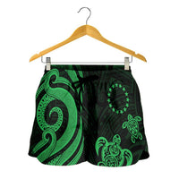 Cook Islands Women's Short - Green Tentacle Turtle - Polynesian Pride