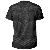 Hawaii Map Kanaka Animal Polynesian T Shirt Grey - Polynesian Pride