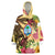 Guam Flowers Tropical With Sea Animals Wearable Blanket Hoodie LT9 Unisex One Size - Polynesian Pride