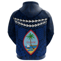 Guam Polynesian Zip Hoodie Vibes Version - Polynesian Pride