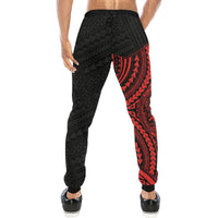 American Samoa Rising Sweatpants (Red) A16 - Polynesian Pride