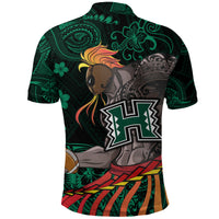 Hawaii Warriors Polynesian Polo Shirt Unique Style Green LT8 - Polynesian Pride