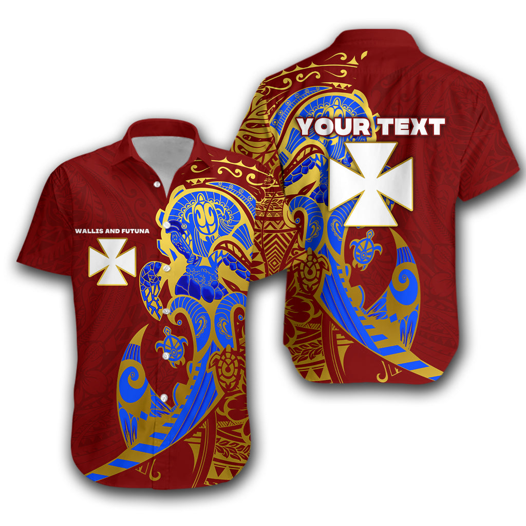 (Custom Personalised) Wallis and Futuna Hawaiian Shirt Polynesian Royal Style LT16 Unisex Red - Polynesian Pride