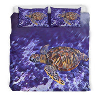 Hawaiian Duvet Cover Set - Hawaii Sea Turtle 02 - Polynesian Pride