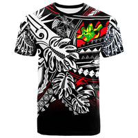 Hawaii T Shirt Tribal Tropical Special Pattern Unisex Black - Polynesian Pride