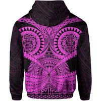 Polynesian Tattoo All Over Print Hoodie Purple 2 - Polynesian Pride
