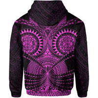 Polynesian Tattoo All Over Print Hoodie Purple - Polynesian Pride
