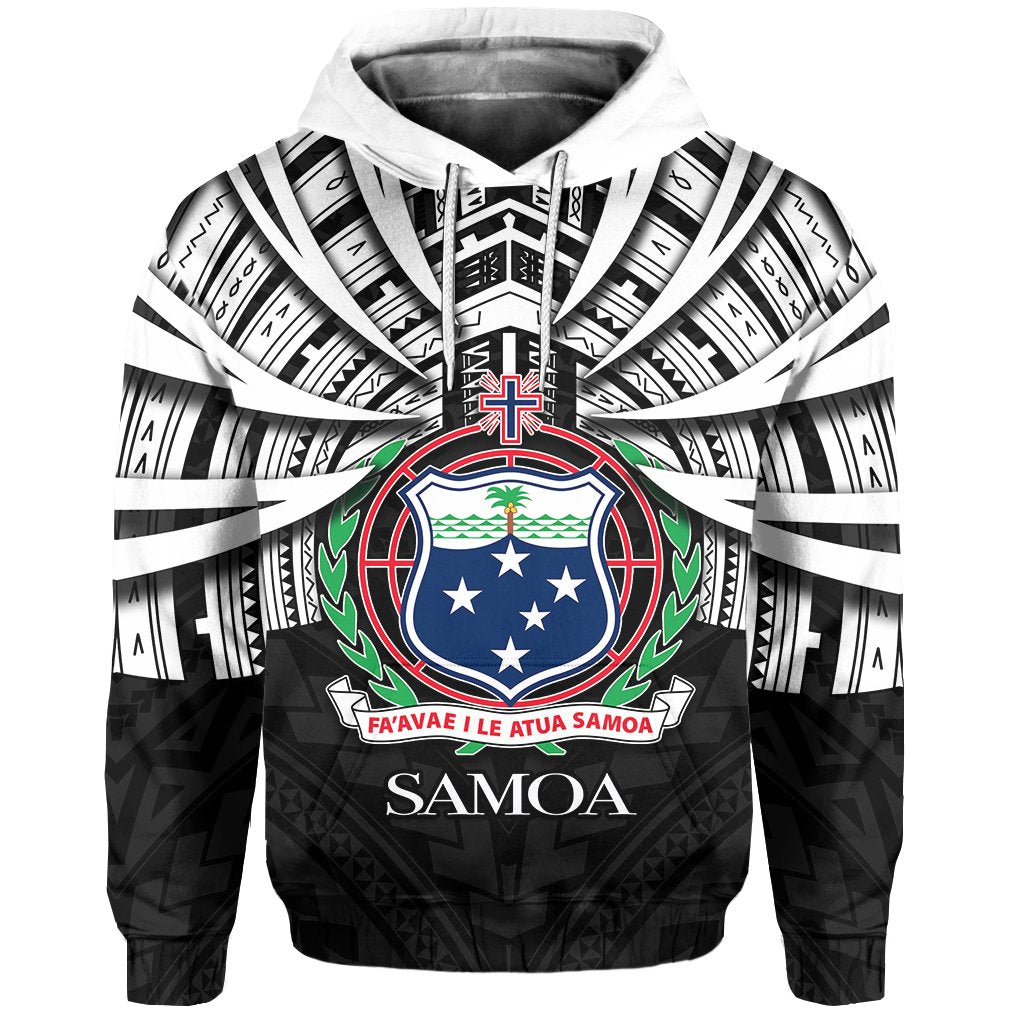 Custom Vibe Hoodie Samoa Hoodie Special Polynesian No.2 Unisex Black - Polynesian Pride