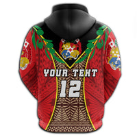 Custom Tonga Rugby Zip Hoodie Style Gown - Polynesian Pride