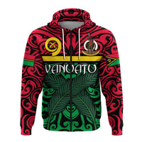 Vanuatu Zip Hoodie Melanesian Warrior Version 2 LT4 - Polynesian Pride