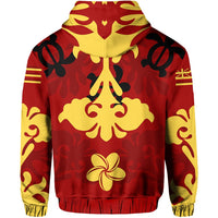 Hawaii Hoodiean Quilt Style Zip Hoodie - Polynesian Pride