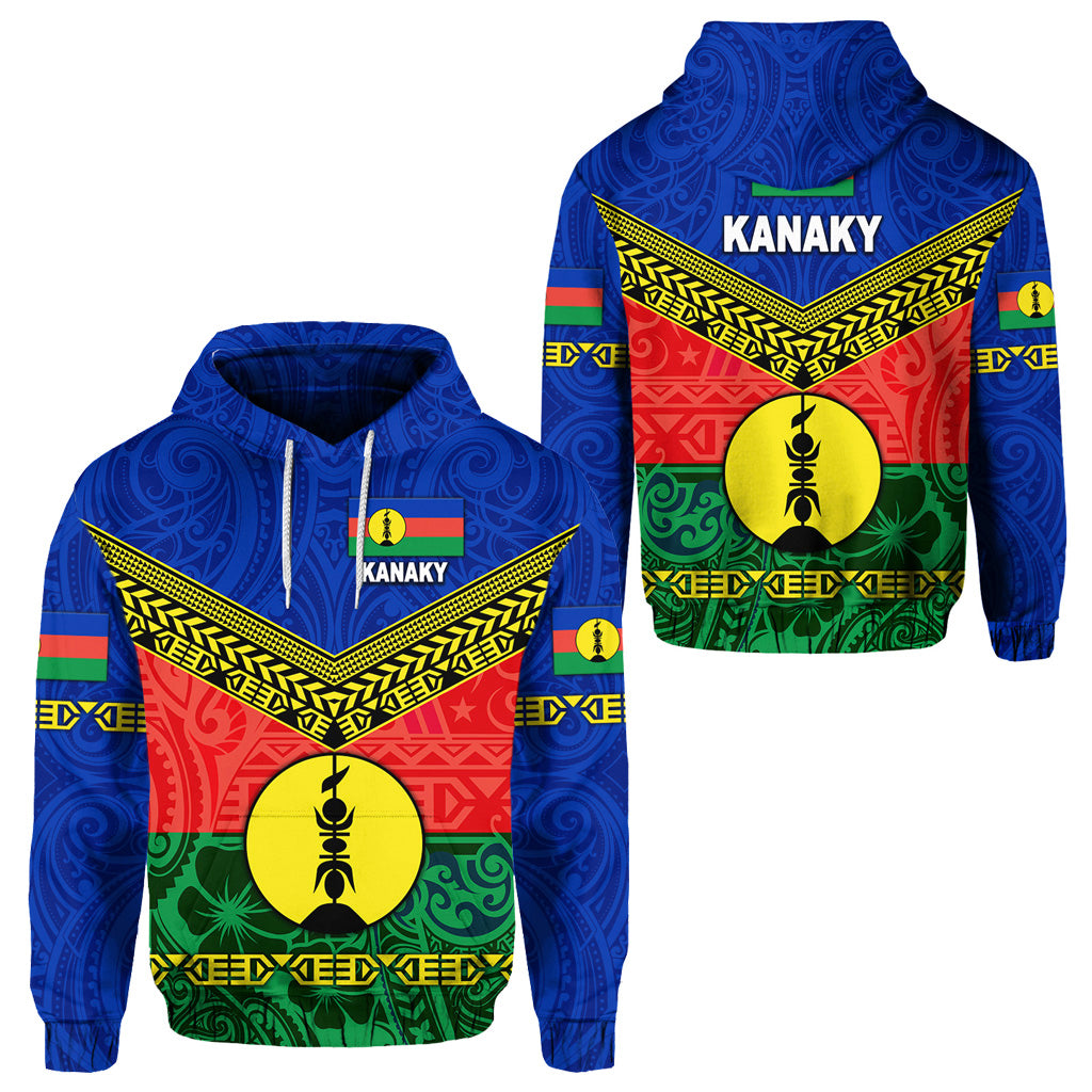 New Caledonia Kanaky Hoodie Kanaky Vibes LT8 Unisex Blue - Polynesian Pride