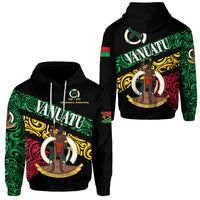 Vanuatu Special Independence Anniversary Hoodie Sporty Style LT8 Unisex Black - Polynesian Pride