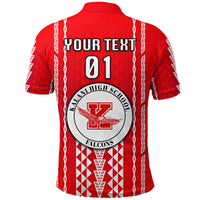 Custom Hawaii Kalani High School Polo Shirt Falcons Simple Style LT8 - Polynesian Pride