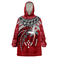 Kosrae Fanciful Forest Red Color Wearable Blanket Hoodie LT9 Unisex One Size - Polynesian Pride