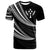 Kosrae Custom T Shirt Wave Pattern Alternating White Color Unisex White - Polynesian Pride