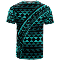 Chuuk Custom T Shirt Blue Tribal Seamless Special Pattern - Polynesian Pride