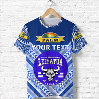 Custom Mate Maa Tonga T Shirt Leimatua Bulls Creative Style Blue NO.1 LT8 - Polynesian Pride