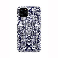 Polynesian Phone Case Blue And White iPhone 11 Pro - Polynesian Pride
