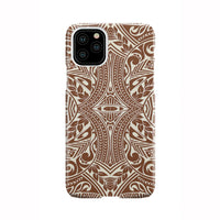 Polynesian Tribal Phone Case Brown iPhone 11 Pro - Polynesian Pride