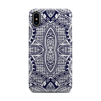 Polynesian Tough Case Blue And White iPhone Xs Max - Polynesian Pride