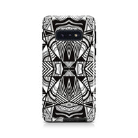 Polynesian Tribal Tough Case White And Black Samsung Galaxy S10e - Polynesian Pride
