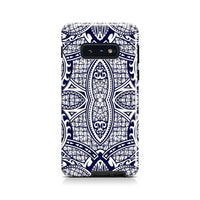Polynesian Tough Case Blue And White Samsung Galaxy S10e - Polynesian Pride