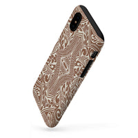 Polynesian Tribal Tough Case Brown - Polynesian Pride