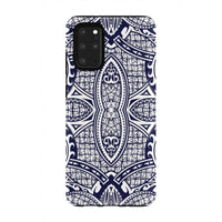 Polynesian Tough Case Blue And White Samsung Galaxy S20 Plus - Polynesian Pride