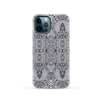Polynesian Tough Case Black And White iPhone 12 Pro - Polynesian Pride