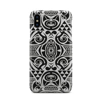 Polynesian Tribal Phone Case Black White iPhone X - Polynesian Pride