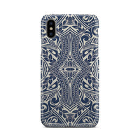 Polynesian Phone Case Blue iPhone X - Polynesian Pride