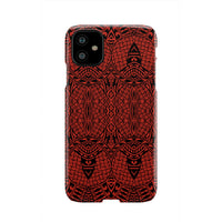 Polynesian Phone Case Red iPhone 11 - Polynesian Pride