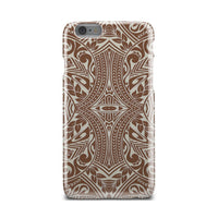Polynesian Tribal Phone Case Brown iPhone 6 - Polynesian Pride